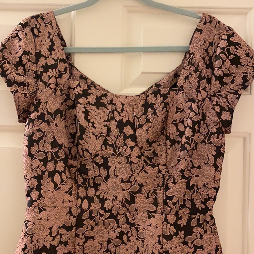 NWOT ESHAKTI “Custom” floral mini-maxi dress